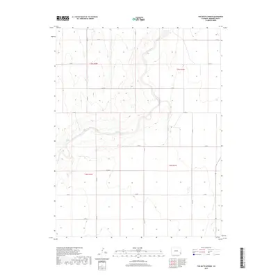 2019 Map of Two Butte Springs, 2019 Print