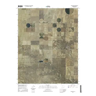2016 Map of Two Buttes, 2016 Print