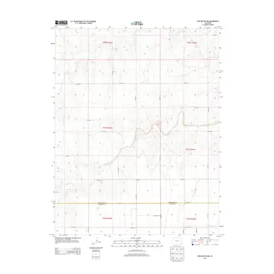 2013 Map of Two Buttes NW, 2013 Print
