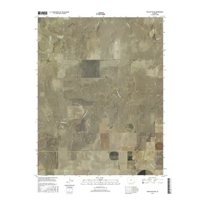 2016 Map of Two Buttes NW, 2016 Print