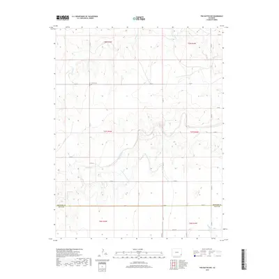 2019 Map of Two Buttes NW, 2019 Print