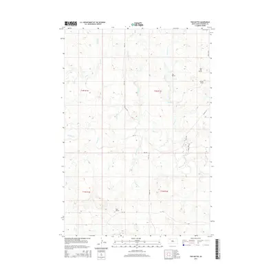 2015 Map of Two Buttes, 2015 Print