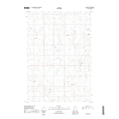 2017 Map of Two Buttes, 2017 Print