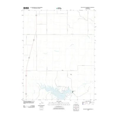 2010 Map of Two Buttes Reservoir, 2010 Print