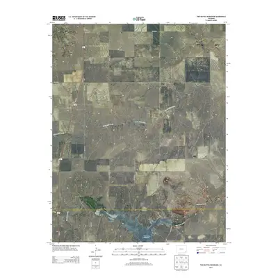2013 Map of Two Buttes Reservoir, 2013 Print