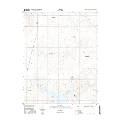 2016 Map of Two Buttes Reservoir, 2016 Print
