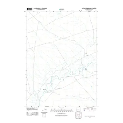 2012 Map of Two Buttes Reservoir, 2012 Print