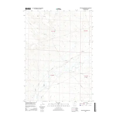 2015 Map of Two Buttes Reservoir, 2015 Print