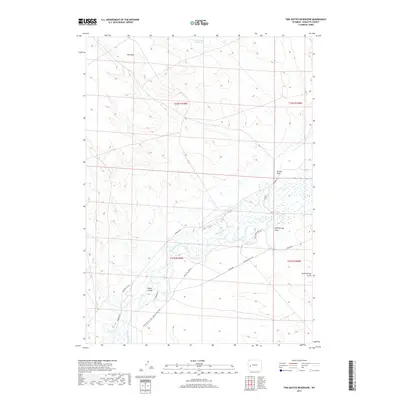 2017 Map of Two Buttes Reservoir, 2017 Print