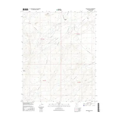 2017 Map of Two Grey Hills, 2017 Print