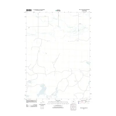 2012 Map of Two Lance Lake, 2012 Print
