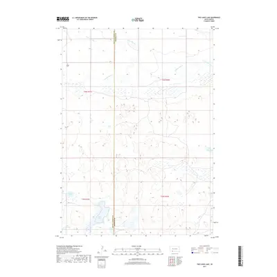 2017 Map of Two Lance Lake, 2017 Print