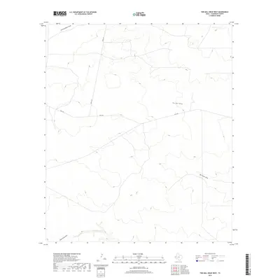 2019 Map of Two Mill Draw West, 2019 Print