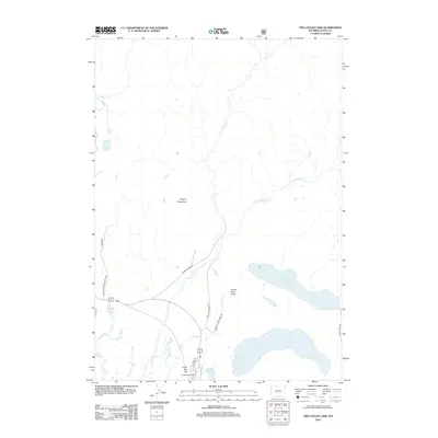2012 Map of Two Ocean Lake, 2012 Print