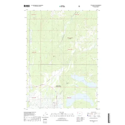 2017 Map of Two Ocean Lake, 2017 Print