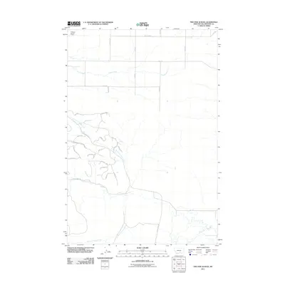 2011 Map of Two Pine School, 2011 Print