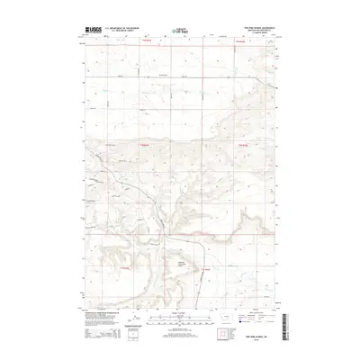 2014 Map of Two Pine School, 2014 Print