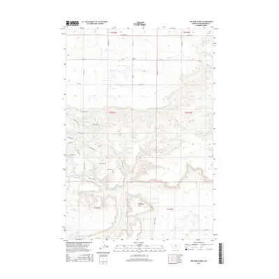 2017 Map of Two Pine School, 2017 Print