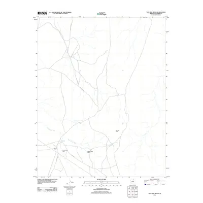 2011 Map of Two Red Mesas, 2011 Print