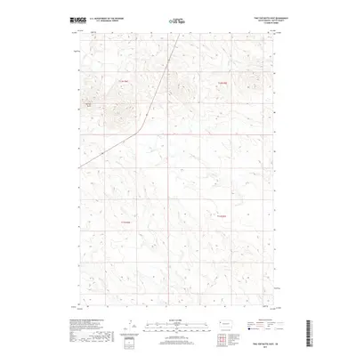 2017 Map of Two Top Butte East, 2017 Print