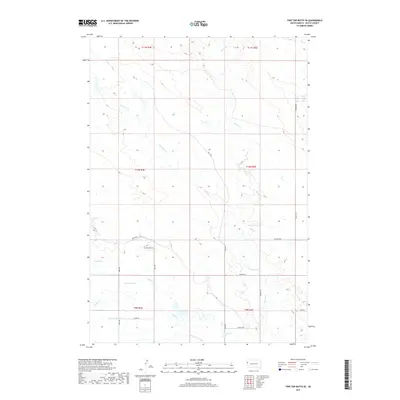 2017 Map of Two Top Butte SE, 2017 Print