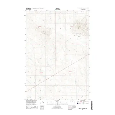2015 Map of Two Top Butte West, 2015 Print