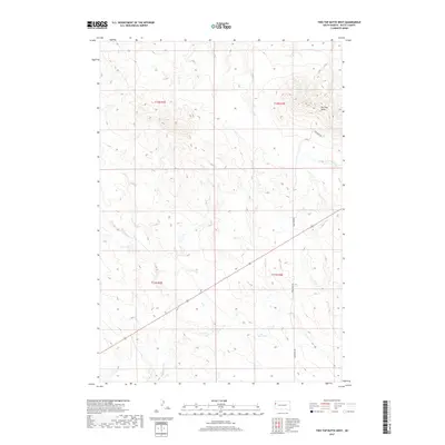 2017 Map of Two Top Butte West, 2017 Print