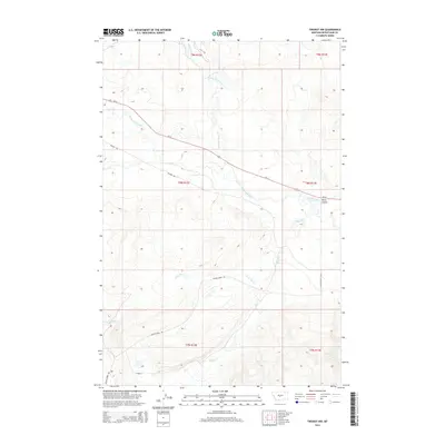 2014 Map of Twodot NW, 2014 Print