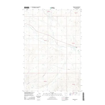 2017 Map of Twodot NW, 2017 Print