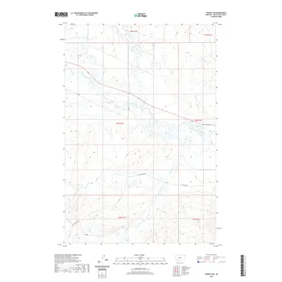 2020 Map of Twodot NW, 2020 Print