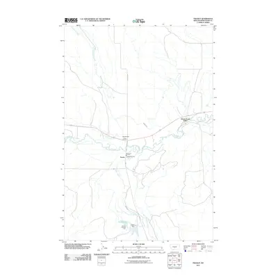 2011 Map of Twodot, 2011 Print