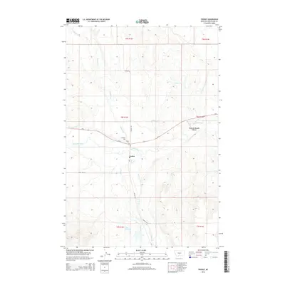 2014 Map of Twodot, 2014 Print