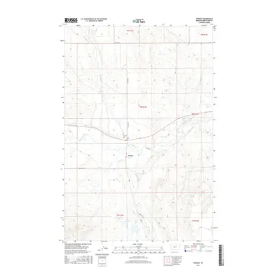 2017 Map of Twodot, 2017 Print