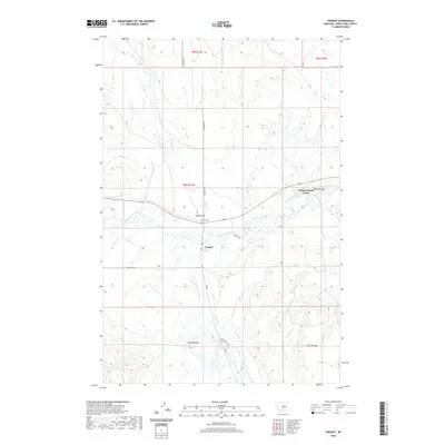 2020 Map of Twodot, 2020 Print
