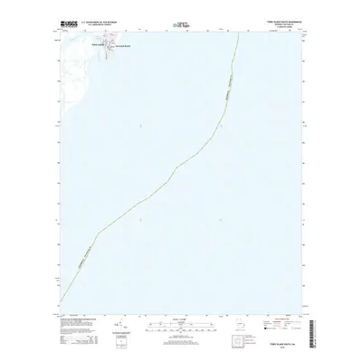 2014 Map of Tybee Island South, 2014 Print