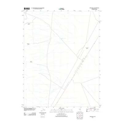 2012 Map of Tybo Well, 2012 Print