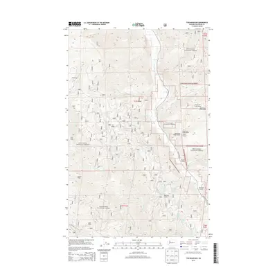 2014 Map of Tyee Mountain, 2014 Print