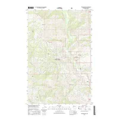 2017 Map of Tyee Mountain, 2017 Print