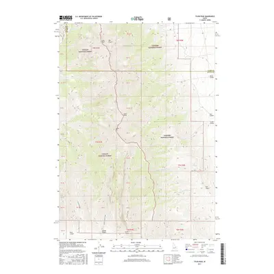 2017 Map of Tyler Peak, 2017 Print