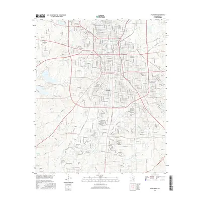 2016 Map of Tyler South, 2016 Print