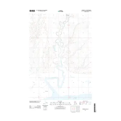 2013 Map of Tyonek B-1 SW, 2013 Print