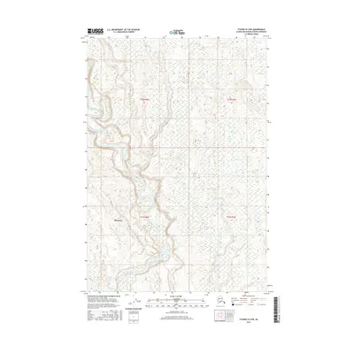2016 Map of Tyonek D-2 NW, 2016 Print