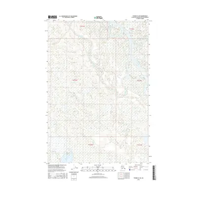 2016 Map of Tyonek D-3 SE, 2016 Print