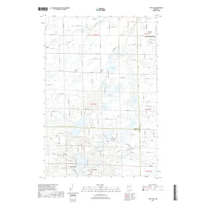 2019 Map of Typo Lake, 2019 Print