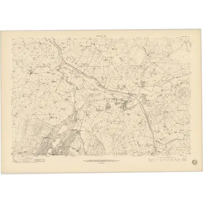 1936 Map of Tyrone - Sheet 17, 1950 Print