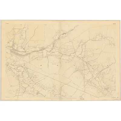 1833 Map of Tyrone - Sheet 19, 1836 Print