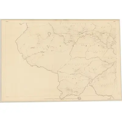 1833 Map of Tyrone - Sheet 22 [with extension 32A], 1837 Print