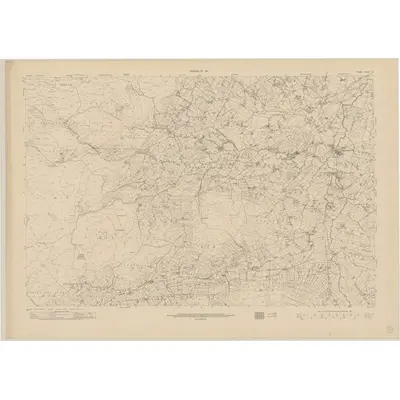 1951 Map of Tyrone - Sheet 33, 1954 Print