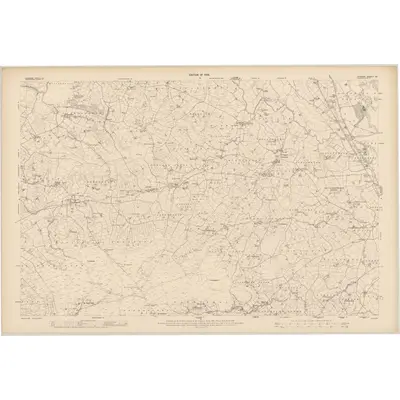 1906 Map of Tyrone - Sheet 35, 1908 Print