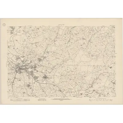 1937 Map of Tyrone - Sheet 35, 1948 Print
